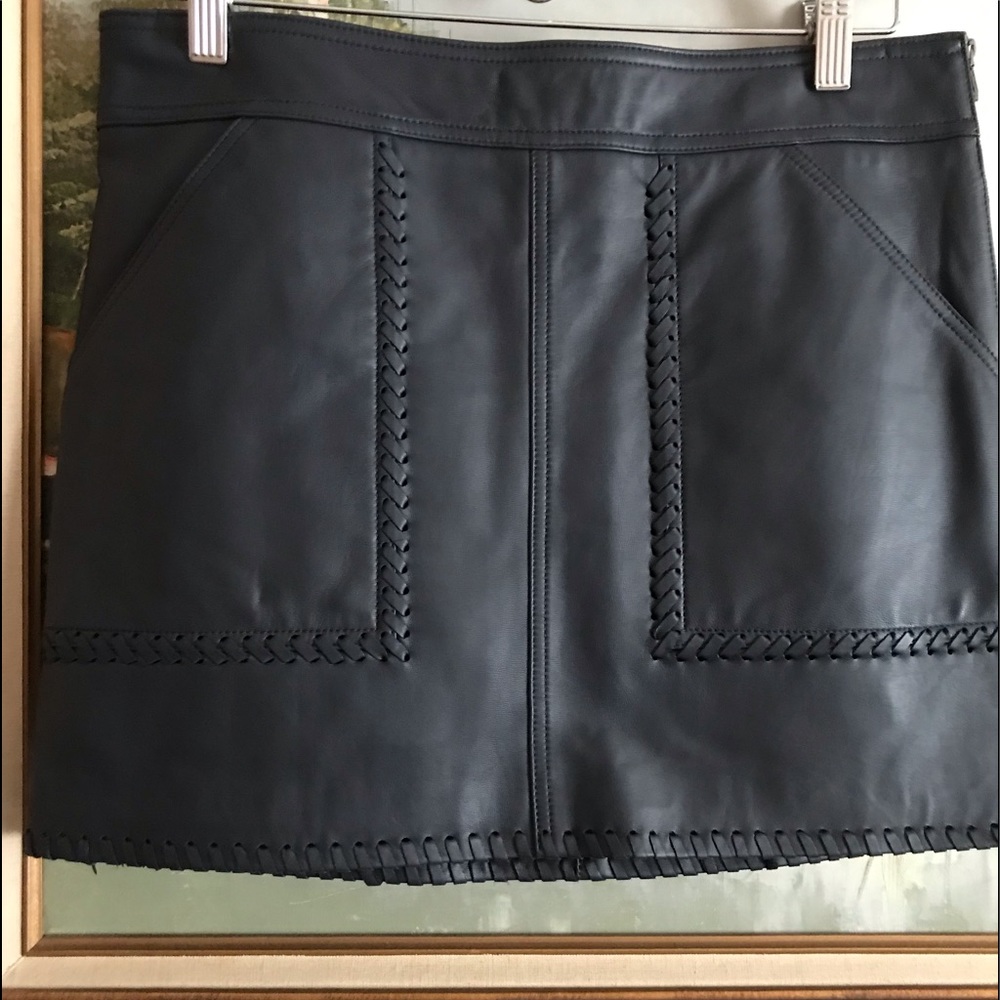 Rebecca Minkoff 100%lambskin leather skirts